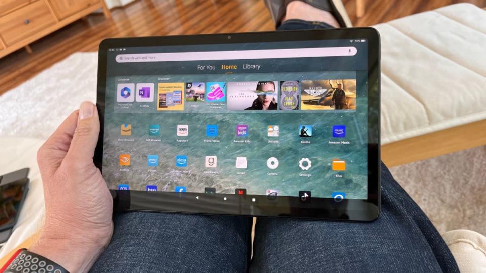 Tableta Amazon Fire Max 11. (Foto: Rick Broida / Yahoo)
