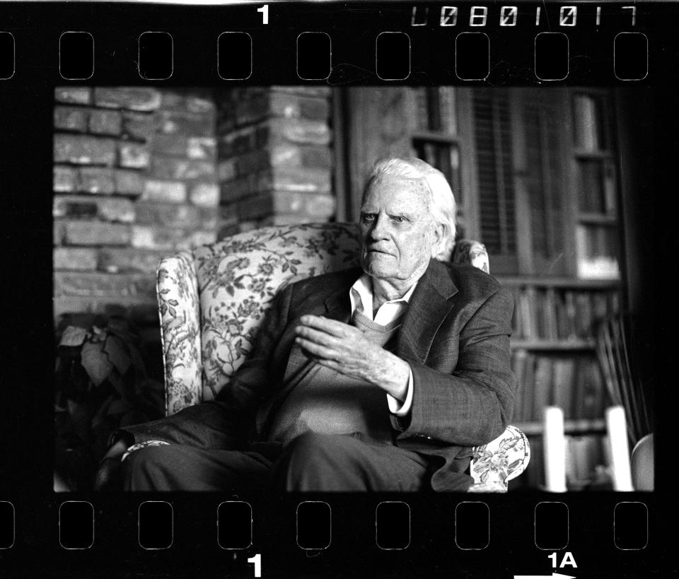 The Rev. Billy Graham at his home in Montreat, N.C., in 2007.