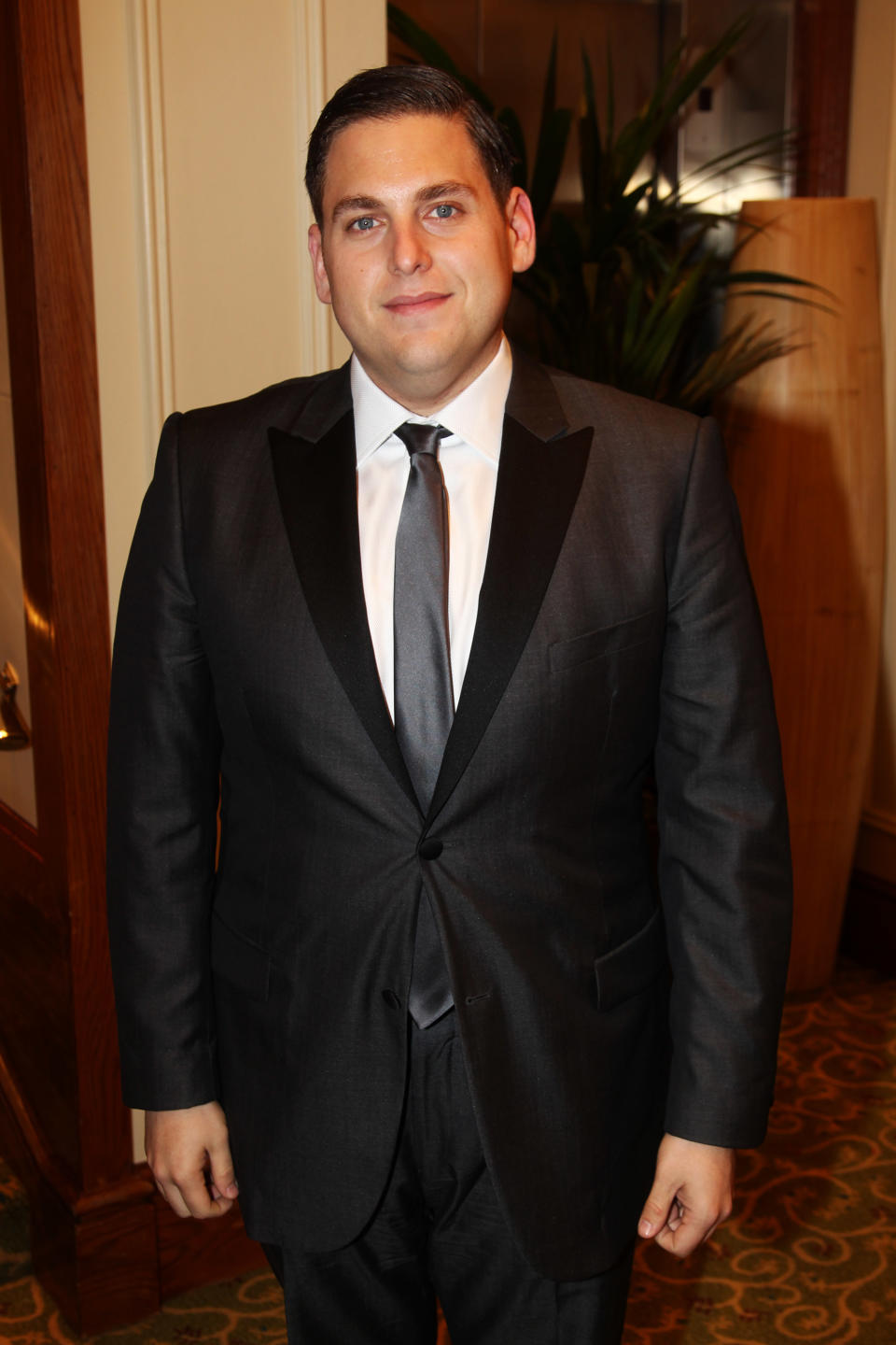 LONDON, ENGLAND - FEBRUARY 12: (UK TABLOID NEWSPAPERS OUT) Jonah Hill attends The Orange British Academy Film Awards 2012 afterparty at The Grosvenor House Hotel on February 12, 2012 in London, England. (Photo by Dave Hogan/Getty Images)