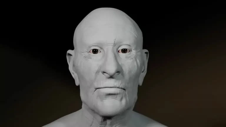 La primera etapa de la reconstrucción facial consistió en la definición de sus medidas anatómicas.