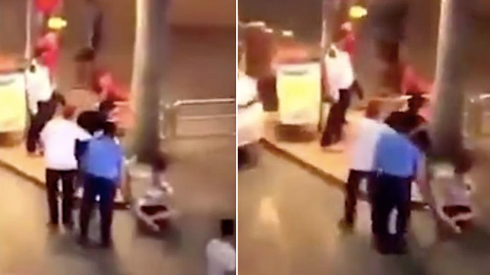 <span>The angry dad reportedly beat up the young gamer in Palm Mall in the western Malaysian city of Seremban. Source: </span>Australscope