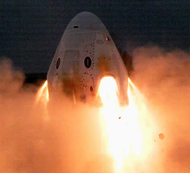 SpaceX static fire