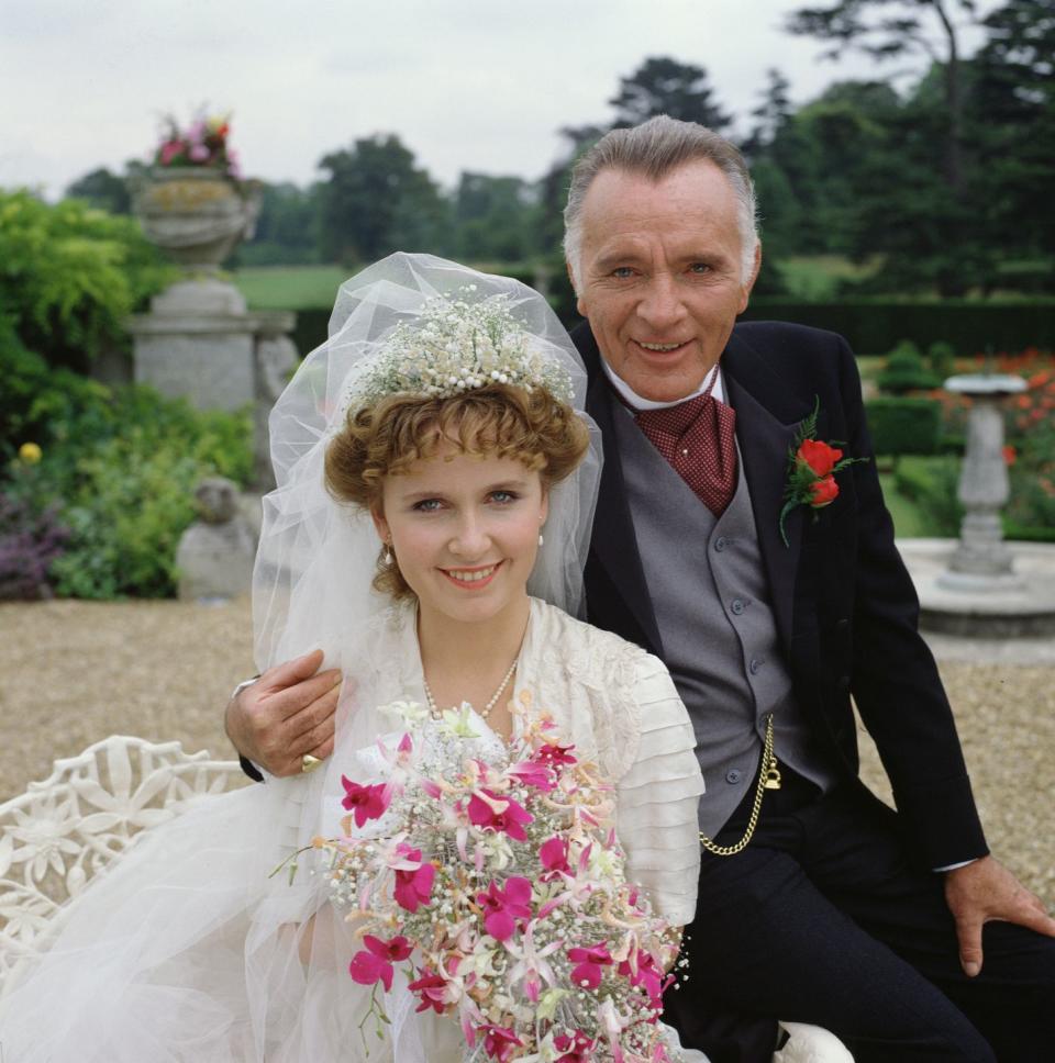 <p>Thanks to her father's relationship with Elizabeth Taylor, Kate Burton (<em>Scandal, Grey's Anatomy) </em>grew up under the glare of Hollywood. However, the actress decided to eventually follow her father, Richard Burton, into show business. The father and daughter are pictured here while filming their mini-series, <em>Ellis Island, </em>together in 1984. </p>