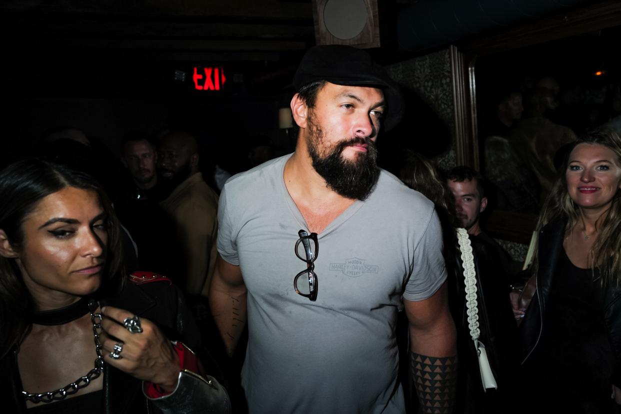Jason Momoa attends the Belvedere 10 U.S. debut party at The Mulberry on Tuesday, Sept. 12, 2023, in New York City.
