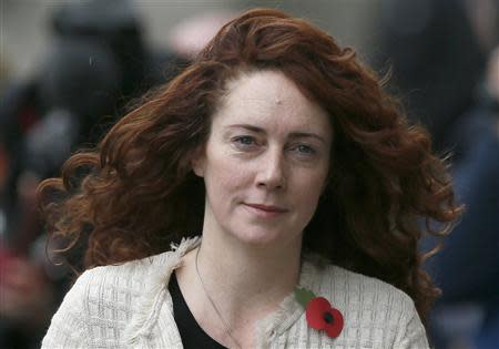 Former News International chief executive Rebekah Brooks arrives at the Old Bailey courthouse in London November 5, 2013. REUTERS/Stefan Wermuth