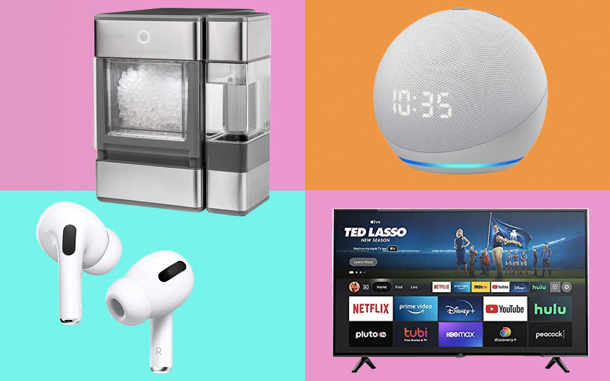 ice machine, echo dot, airpods, tv