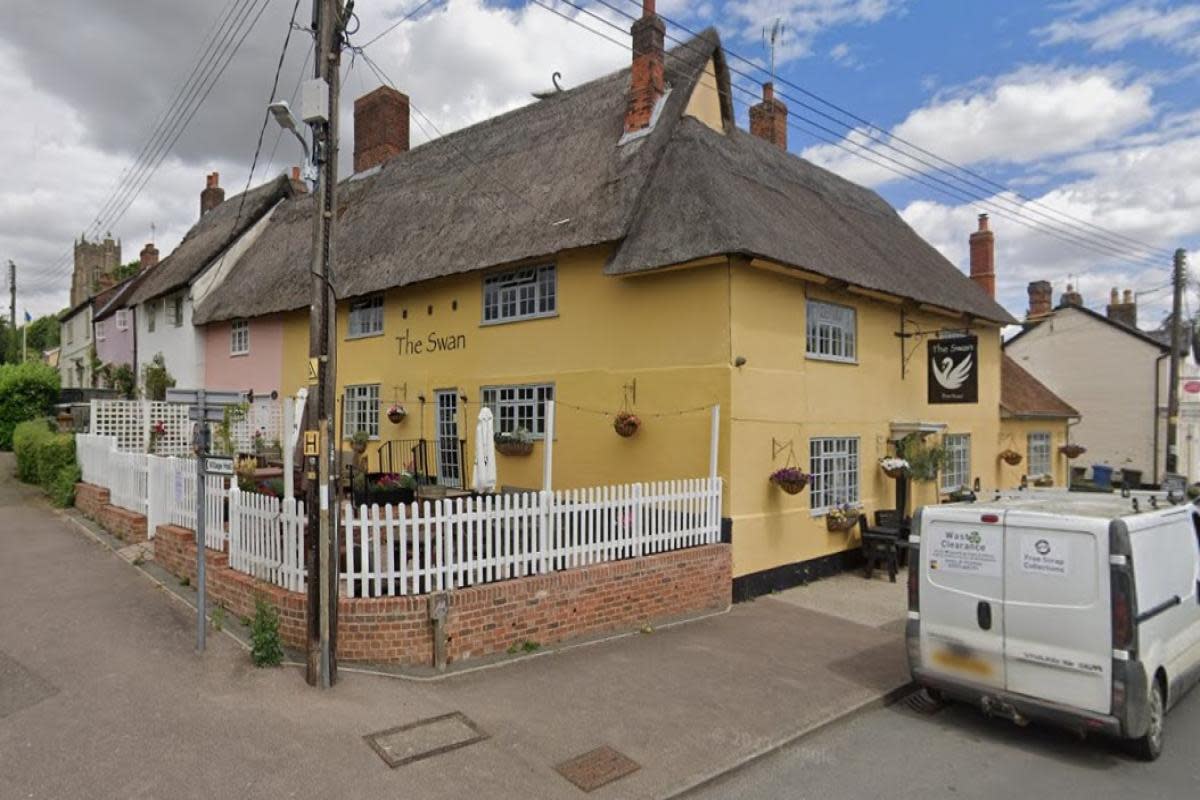 The restaurant at The Swan Inn in Monks Eleigh, described as 'no longer economically viable', will be transformed into a B&B <i>(Image: Google maps)</i>