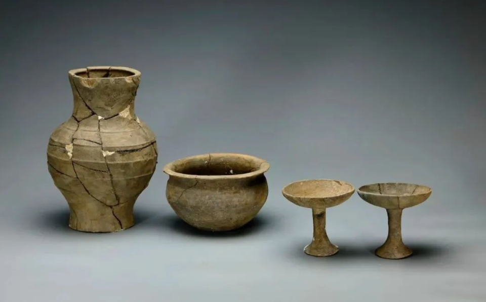 Excavated pottery