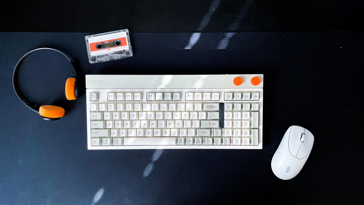  The retro Lofree Block keyboard. 