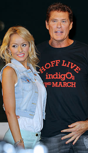 Hasselhoff and his girlfirend Hayley Roberts. (AWAIS; PacificCoastNews.com)