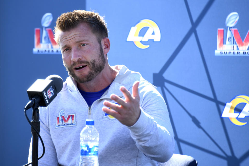 Los Angeles Rams head coach Sean McVay has thought about a future away from coaching. (Photo by Kevork Djansezian/Getty Images)