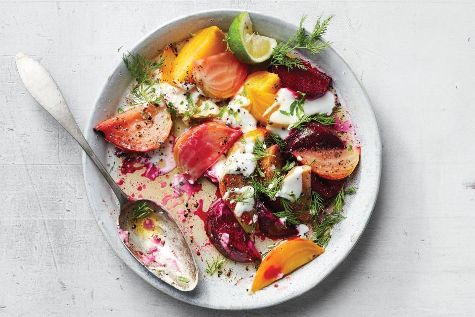 Beets with Dill, Lime, and Yogurt