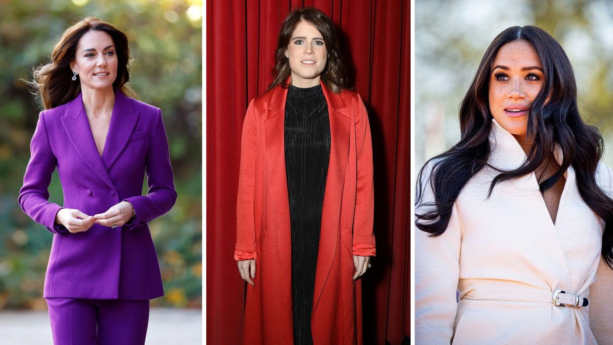 kate, eugenie, meghan split