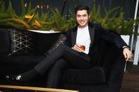 Henry Golding, Hennessy's Prestige & Rare Cognac Collection ambassador, attends the brand’s <i>Greatness Is an Odyssey </i>content series premiere at the London Hotel on Tuesday in West Hollywood.