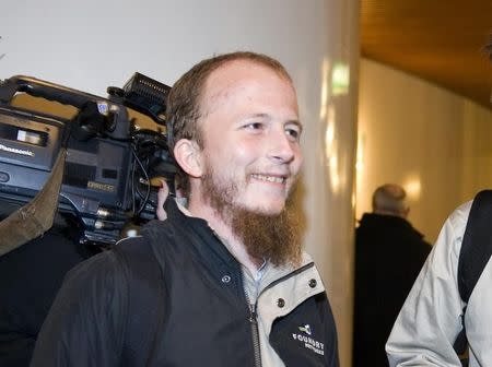 Gottfrid Svartholm Warg, the co-founder of Pirate bay, is pictured in Stockholm, February 16, 2009. REUTERS/Bertil Ericson/Scanpix Sweden/Files
