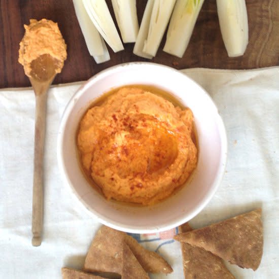 Red Pepper Hummus with Hot Paprika