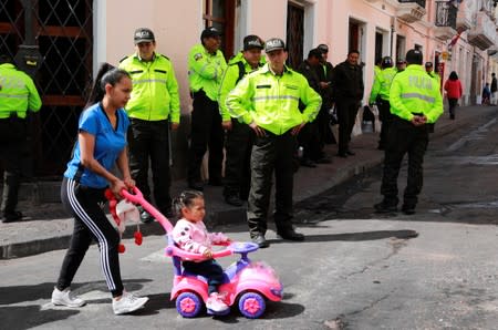 Protests against Ecuador's President Lenin Moreno's austerity measures in Quito