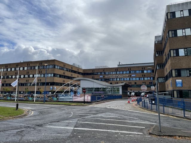 The Queen's Medical Centre in Nottingham, managed by NUHT (Callum Parke/PA)