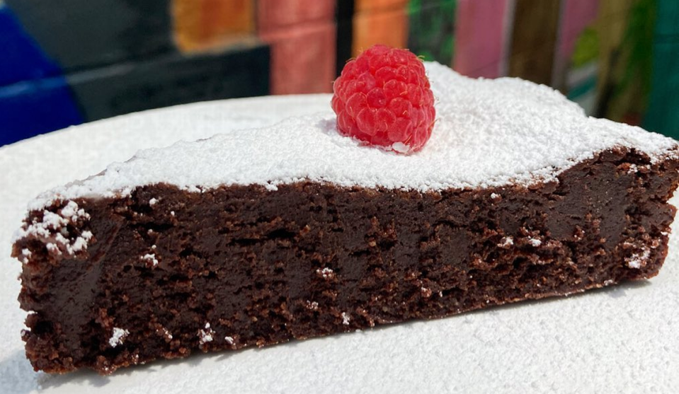 Villani’s flourless chocolate ganache torte.