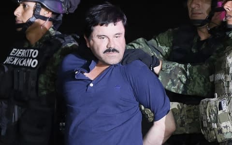 Mexican drug lord Joaquin 'El Chapo' Guzman  - Credit: EPA