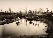 The canal at Diksmuide in Belgium, photographed soon after the end of World War One, circa March 1919. This image is from a rare series documenting the damage and devastation that was caused to towns and villages along the Western Front in France and Belgium during the First World War. (Photo by Popperfoto/Getty Images)