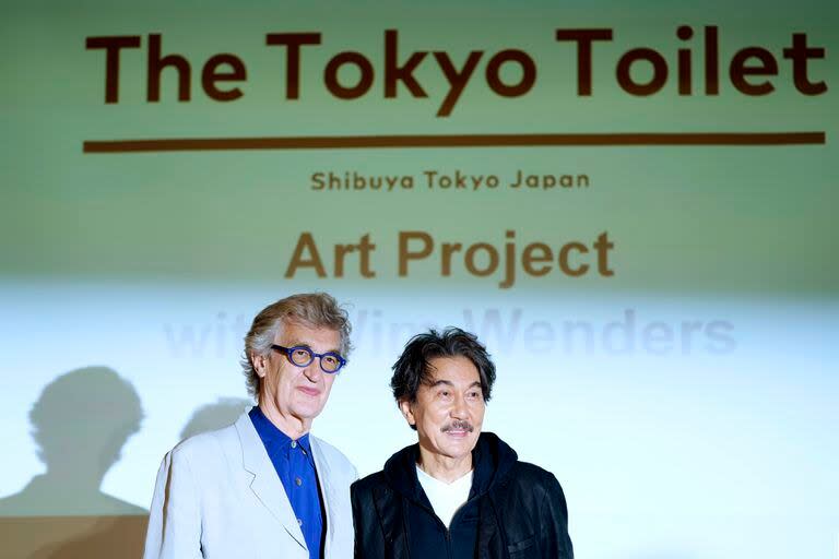 Wenders y Yakusho, en un encuentro sobre la película que se realizó en mayo de 2022 en Tokio