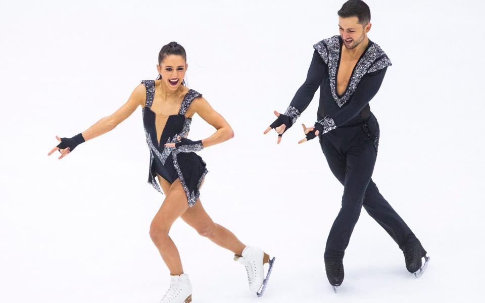 British figure skating pair Lilah Fear and Lewis Gibson - AP