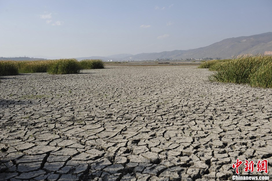 中國西南部水電大省雲南今年初迄今持續乾旱。   圖：翻攝自《中新社》