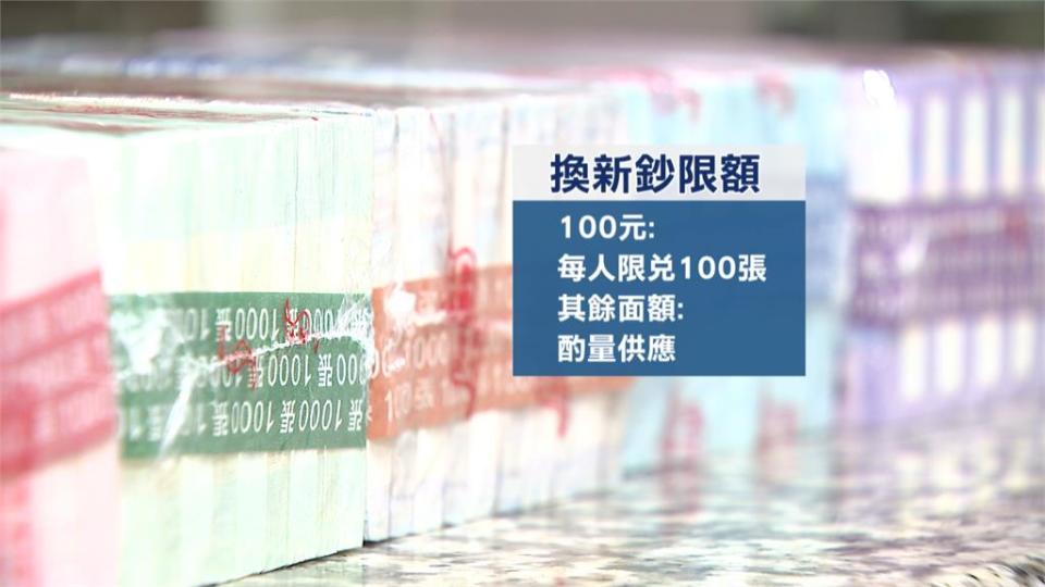 7家公股銀行及郵局共456據點　央行備妥7億張新鈔！2/1起開放兌換