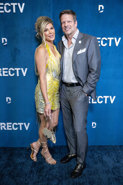 Alexis Bellino and John Janssen attend the DIRECTV Streaming With The Stars Hosted by Rob Lowe event at Spago on March 10, 2024 in Beverly Hills, California.