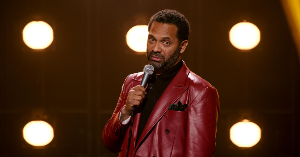 Mike Epps demonstrates the look your dog gives you when you refuse to share your lamb chop YET AGAIN on Mike Epps: Indiana Mike. Picture: Netflix