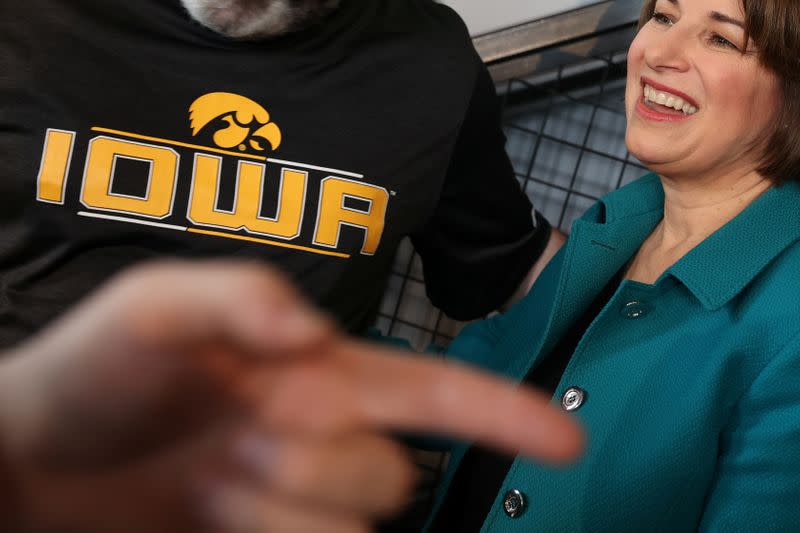 2020 Democratic presidential candidate U.S. Senator Klobuchar holds a campaign event at a brewpub in Bettendorf, Iowa