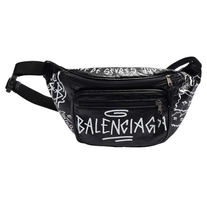 BALENCIAGA塗鴉腰包／43,800元（已絕版）（圖／戴世平攝）