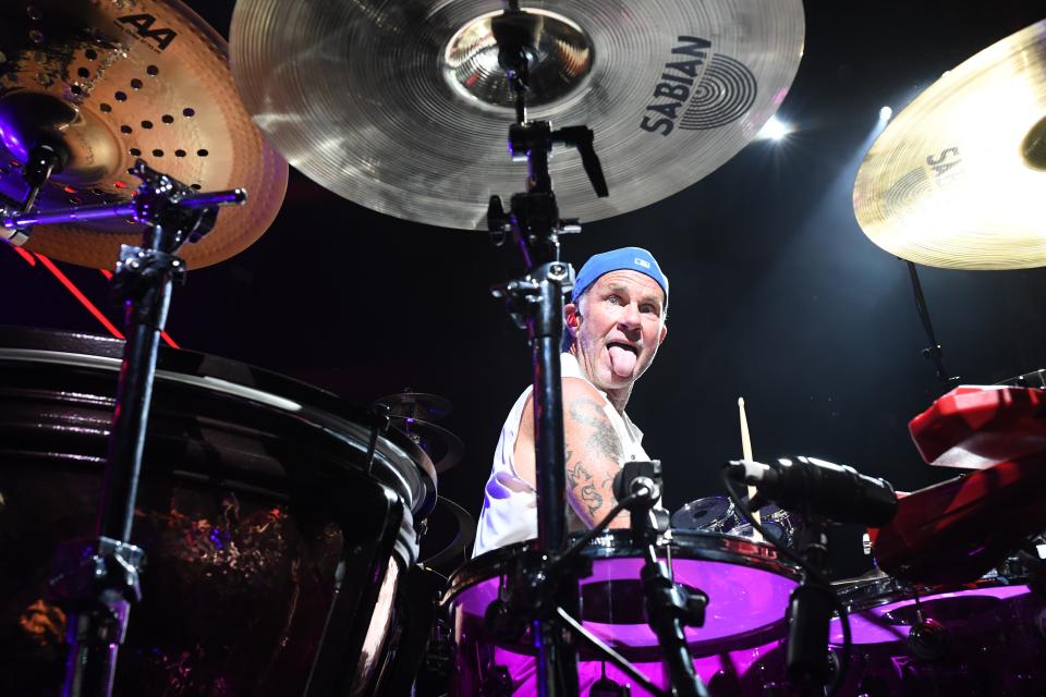 Chad Smith of the Red Hot Chili Peppers, due Aug. 14 at Comerica Park.