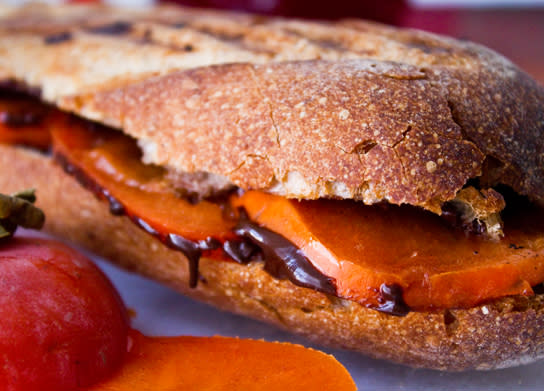 Grilled Chocolate And Fruit Panini