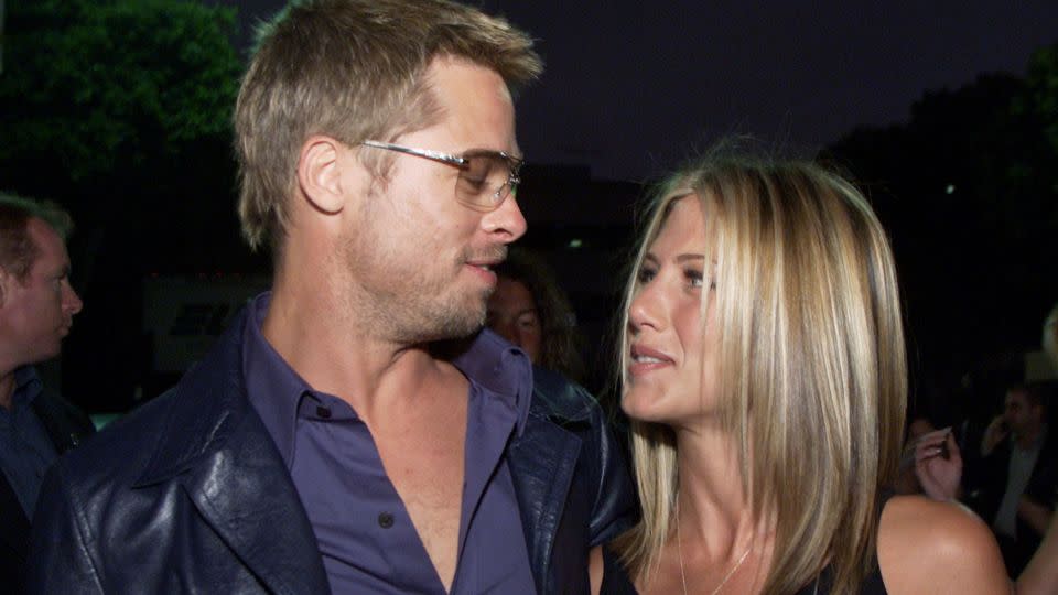 Brad Pitt and Jennifer Aniston in 2001.  - Kevin Winter/Getty Images