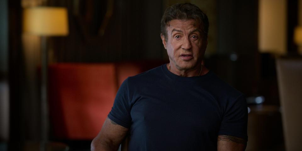 Sylvester Stallone speaking in new Netflix docuseries, "Arnold"