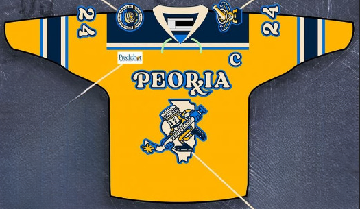 The Peoria Rivermen will be named the Peoria Penicillin for one game when they stage their annual re-brand night on March 9.