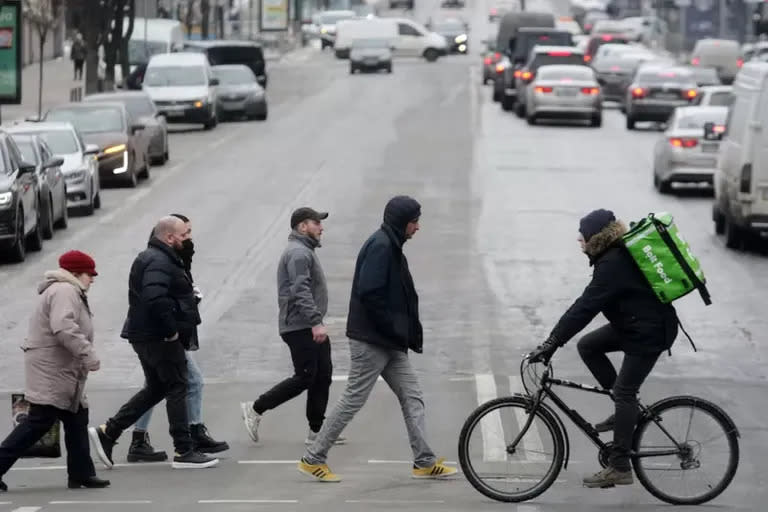 La vida en Kiev continúa.