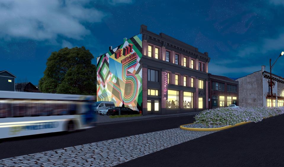 Artist's rendering of ArtWorks headquarters on Gilbert Avenue in Walnut Hills