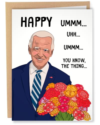 Sleazy Greetings Joe Biden Funny Mother's Day Card For Mom | Trump Joe Biden Forgets Mothers Day Card