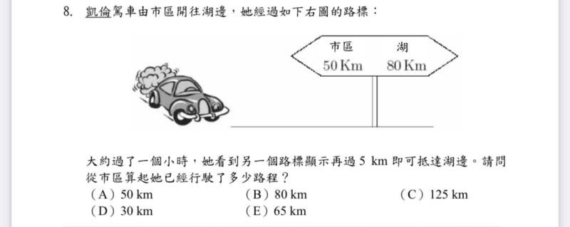 ▲網友分享一道小五數學題目，結果引起不少家長傻眼答不出來。（圖/爆廢公社）