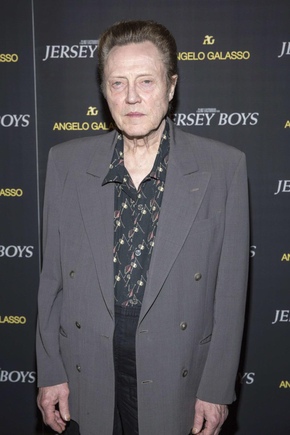 Actor Christopher Walken attends the premiere of Jersey Boys in New York