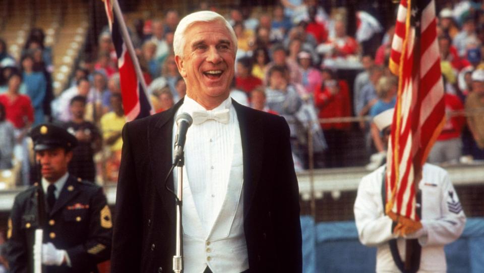 Leslie Nielsen in 'Naked Gun'