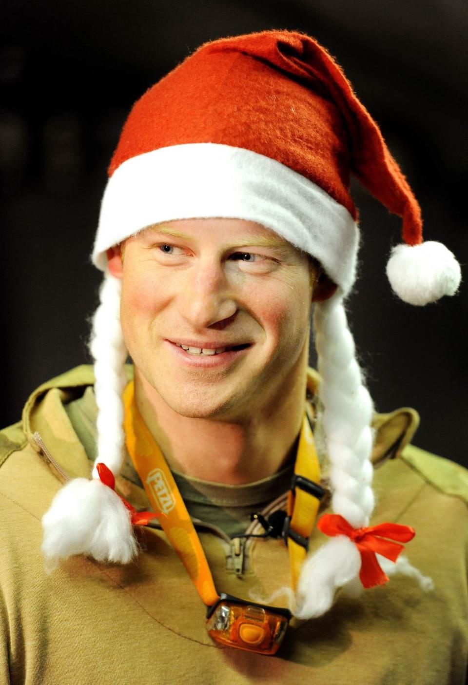 <p>While deployed in Afghanistan, Prince Harry dressed up as Santa himself.</p>