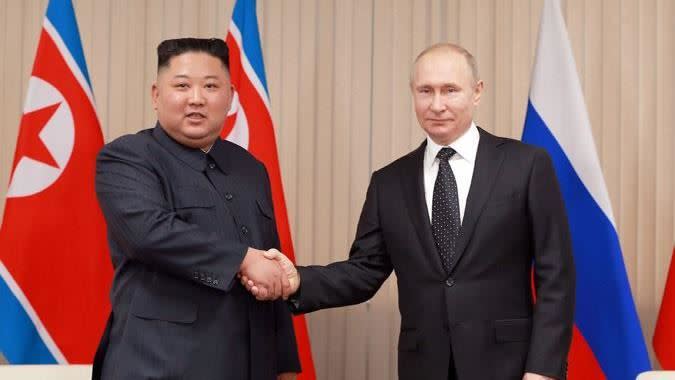 金正恩出訪俄羅斯，將會晤普丁。（圖／翻攝自北韓中央通信社網頁）