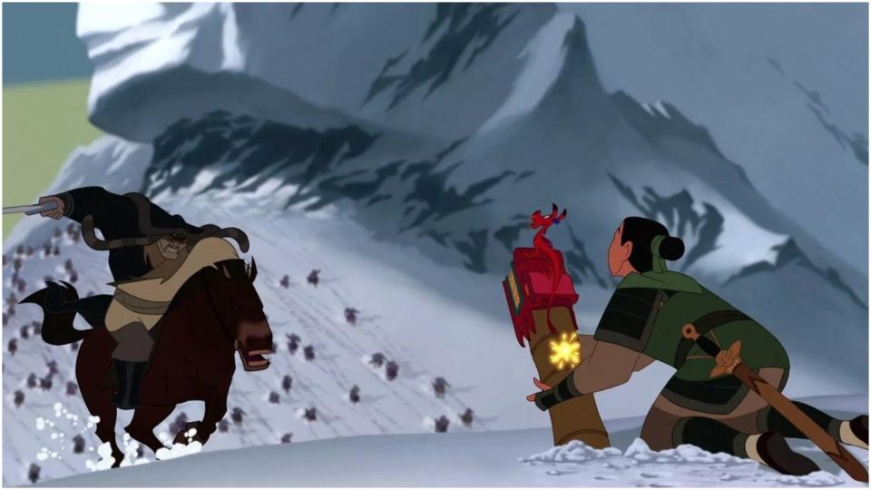 Mulan Avalanche scene