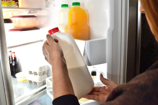 Lifestyle, " Milk and Food In a Refrigerator "