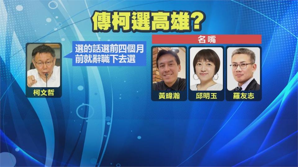 自己找名嘴拋選高雄市長　柯文哲竟嗆在野搞「認知作戰」