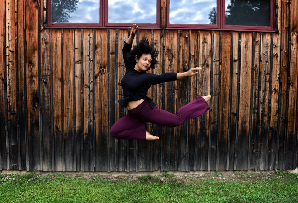 Melissa Cogglah Gutierrez , pictured at Jacob’s Pillow, will have a new piece of choreography featured in the “Dance Makers” program by Sarasota Contemporary Dance.